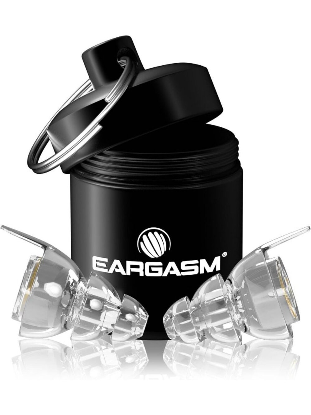 Eargasm High Fidelity Transparent Clear Earplugs for Concerts, Festivals